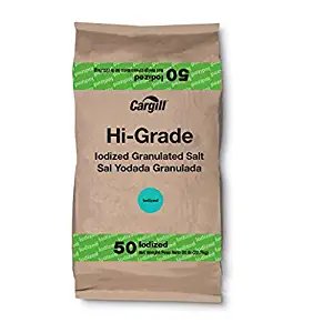 Hi-Grade Iodized Pretzel M Salt, 50 Pound per Pack, Pack of 1