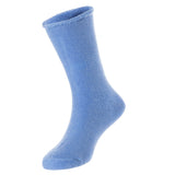 3 Pairs Children's Wool Socks for Boys & Girls. Comfy, Durable, Stretchable, Sweat Resistant Colored Crew Socks LK0601 Size 0M-6M (Blue)