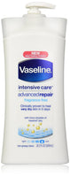 Vaseline Intensive Rescue Repairing Moisture Lotion, Fragrance Free, 20.3 Ounce Pump