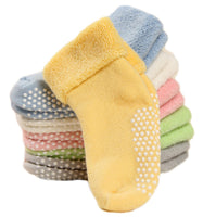 Lovely Annie Children's 6 Pairs Superior Quality Cotton Socks - Fascinating and Refined Crew Socks Size 1Y-3Y 6 Colors