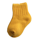 6 Pairs Children's Comfy, Durable, Stretchable Wool Crew Socks Size 0Y-6Y