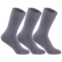 4 Pairs of The Most Gorgeous Women's Wool Crew Socks. Soft, Strong, Super Comfortable with Unique Designs LK0602 Size 6-9 (Grey)