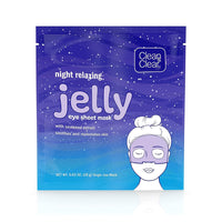 Night Relaxing and Hydrating Jelly Eye Hydrogel Mask with Seaweed Extract, Face Mask Targets Under Eye Area Where Stress and Sleepiness From the Day Can Show, 0.63 OZ Per Pack, Pack of 1