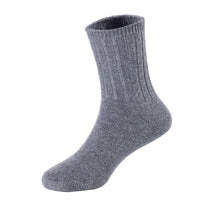 6 Pairs Children's Durable, Stretchable, Thick & Warm Wool Crew Socks. Perfect as Winter Snow Sock and All Seasons FS01 6P Size 4Y-6Y(Gray)