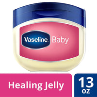 Vaseline 100% Pure Petroleum Jelly, Baby 13 oz (Pack of 3)