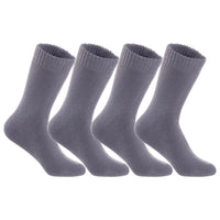 3 Pairs of The Most Gorgeous Women's Wool Crew Socks. Soft, Strong, Super Comfortable with Unique Designs LK0602 Size 6-9 (Grey)