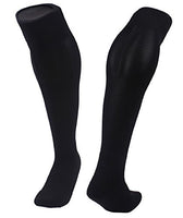 Lovely Annie Unisex Children&Adult 1 Pair Knee High Sports Socks for Baseball/Soccer/Lacrosse 005 M(Black)