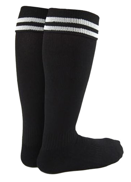 Wonderful Women's 2 Pairs Knee High Sports Socks. Perfect for Fitness, Gym, any Workout or Sport Size L Black