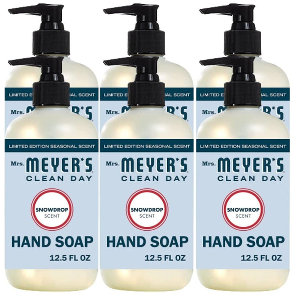 Moisturizing Liquid Hand Soap Soothing Clean, Made with Essential Oils, Cruelty Free Cleanser that Washes Away Dirt, Snowdrop Scented, 12.5 FL OZ Bottle