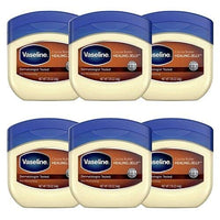 Extra Hydrating Petroleum Jelly for Chafed Skin & Rash Treatment w/ Cocoa Butter | Ideal for Skin Use as Barrier to Protect Minor Cuts, Burns & Scrapes-1.75 Oz, Pack of 6