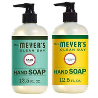 Mrs Meyers Clean Day Hand Soap- Honeysuckle & Basil Scent 12.5 fl oz (2 Packs)