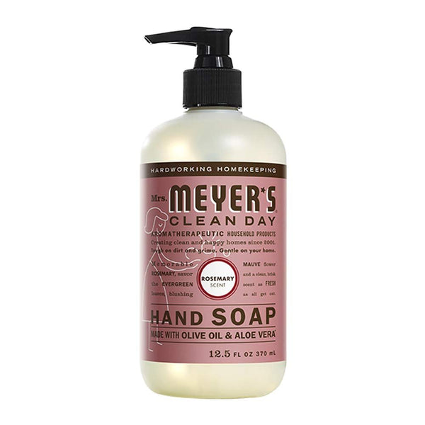 Effective Liquid Hand Soap for Daily Use | Natural Hand Soap w/ Essential Oils for Hand Wash | Cruelty Free Eco Friendly Product, 1 Bottle Peony, 1 Bottle Rosemary, 12.5 OZ each