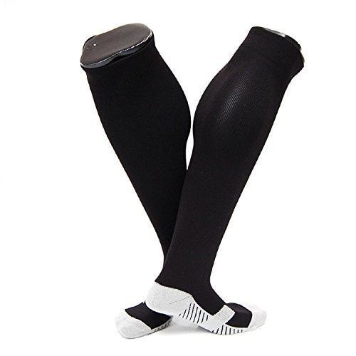 Lovely Annie Big Boy's 1 Pair Knee High Sports Socks Size L/XL XL0021-03(Black)