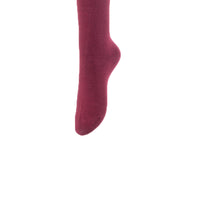 Lovely Annie Big Girl's Women's 3 Pairs Incredible Durable Super Soft Unique Over Knee High Thigh High Cotton Socks Size 6-9 A1022(Wine)