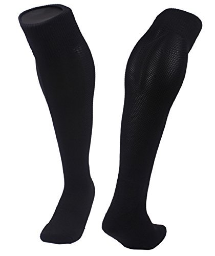 Lovely Annie Boy's 1 Pair Knee High Sports Socks for Baseball/Soccer/Lacrosse 005 M(Black)