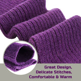 Lovely Annie Big Girl's & Women's 3 Pairs Exceptional Non Slip, Cozy and Cool Knee High Wool Socks ABGFS05 Size 6-9 (Grey, Purple, Navy)