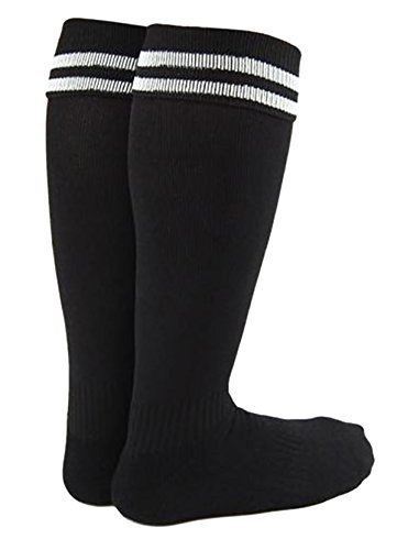 Lovely Annie Boys' 1 Pair Knee High Sports Socks for Baseball/Soccer/Lacrosse 002 XXS Black