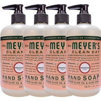 Effective Liquid Hand Soap for Daily Use | Fragrant Natural Hand Soap w/ Essential Oils for Hand Wash | Cruelty Free Eco Friendly Product- Geranium Scent in Refillable Soap Bottle with Pump 12.5 Fl OZ Per Pack