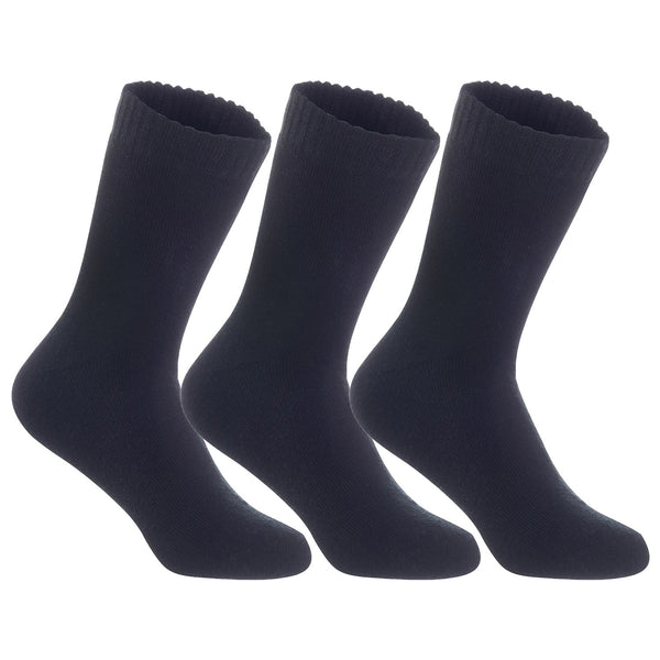 3 Pairs of The Most Gorgeous Women's Wool Crew Socks. Soft, Strong, Super Comfortable with Unique Designs LK0602 Size 6-9 (Black)