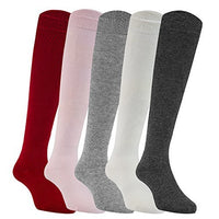 Lovely Annie Girl's 5 Pairs Fashion Knee-High Cotton Socks AJH0505 3 Size 0Y-5Y