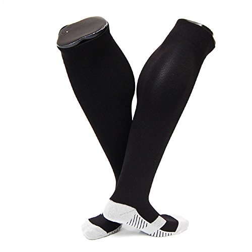 Lovely Annie Men's 1 Pair Knee High Sports Socks Size M XL0021-03(Black)