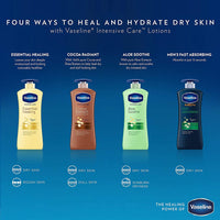 Vaseline Intensive Care hand and body lotion with Pure Cocoa Butter Cocoa Radiant Heals Dry Skin to Renew Its Natural Glow 20.3 oz