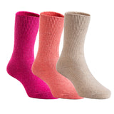 3 Pairs of Thick & Warm Wool Socks for Children. Perfect for All Seasons, Sweat & Odor Resistant Kid Socks Size 1Y-3Y(Assorted Girl Color)