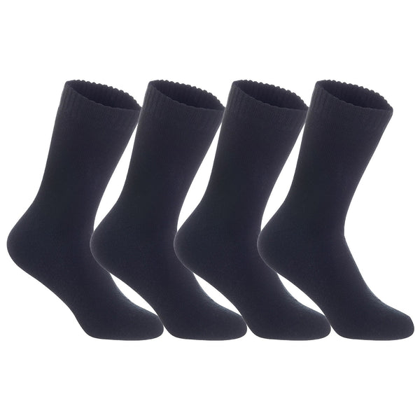 4 Pairs of The Most Gorgeous Women's Wool Crew Socks. Soft, Strong, Super Comfortable with Unique Designs LK0602 Size 6-9 (Black)