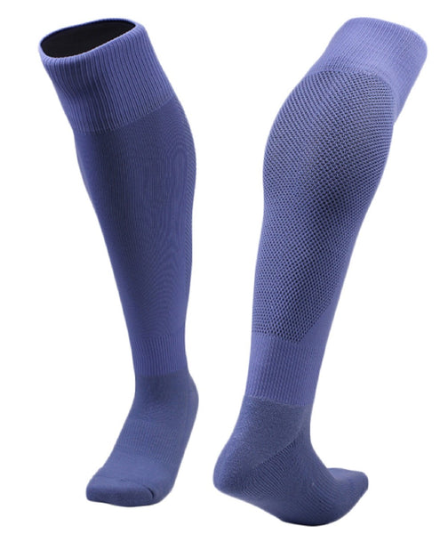 Men's 2 Pairs Fantastic Knee High Sports Socks. Cozy, Comfortable, Durable and Health Supporting Size M(Light Blue)