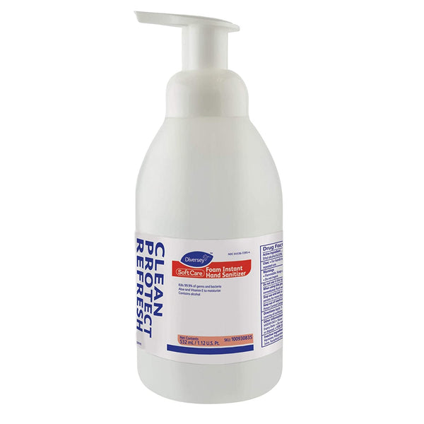 Foam Instant Hand Sanitizer, 18 oz. Pump Bottle -Scent Free, Pack of 4