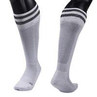 Men's 1 Pair Fantastic Knee High Sports Socks. Cozy, Comfortable, Durable and Health Supporting Size M(White)