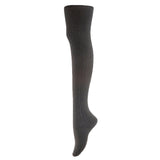 Remarkable Big Girl's Women's 3 Pairs Thigh High Cotton Socks Long Lasting, Colorful and Fancy LA1025 One Size (Black)