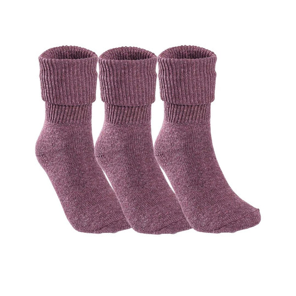 Lovely Annie 3 Pairs Gorgeous Comfy Super Comfortable Women Wool Crew Socks. Strong, Soft with Unique Designs L1885 Size 5-11 3P3C-Assorted