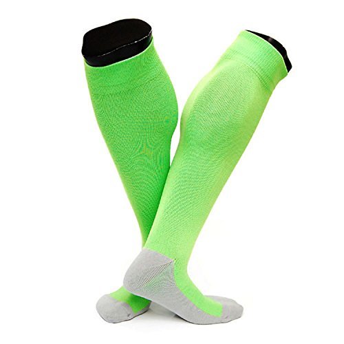 Lovely Annie Men's 1 Pair Knee High Sports Socks Size M XL0020-01(Green)