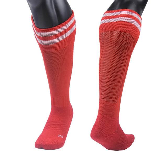 Children's 1 Pair High Performance Knee High Socks. Lightweight & Breathable - Ultra Comfortable & Durable Socks M(Red)