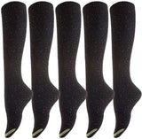 Lovely Annie Women's 5 Pairs Fancy Knee High Cotton Boot Socks Size 6-9 HR8212