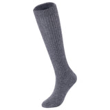Lovely Annie Big Girl's & Women's 3 Pairs Exceptional Non Slip, Cozy and Cool Knee High Wool Socks ABGFS05 Size 6-9 (Grey, Purple, Navy)