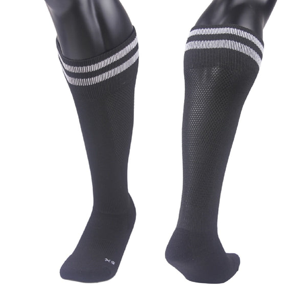 Girl's 2 Pairs High Performance Knee High Socks. Lightweight & Breathable - Ultra Comfortable & Durable Socks XL003 Size XS(Black)