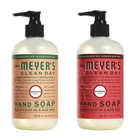 Effective Liquid Hand Soap for Daily Use | Natural Hand Soap w/ Essential Oils for Hand Wash | Cruelty Free Eco Friendly Product, 1 Bottle Geranium, 1 Bottle Rhubarb, 12.5 OZ each