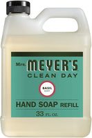 Mrs. Meyer's Basil Scent Liquid Hand Soap Refill Bottle, 33 Fl oz (Pack - 6)