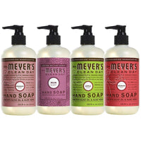 Effective Liquid Hand Soap for Daily Use Natural Hand Soap Essential Oils for Cruelty Free, 1 Bottle Rosemarry, 1 Bottle Mum, 1 Bottle Apple Cider, 1 Bottle Rhubarb, 12.5 OZ each