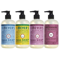 Effective Liquid Hand Soap for Daily Use Natural Hand Soap Essential Oils for Cruelty Free, 1 Bottle Rain Water, 1 Bottle Honey Suckle, 1 Bottle Peony, 1 Bottle Mum, 12.5 OZ each