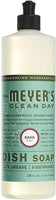 Mrs. Meyers Clean Day Liquid Dish Soap, 1 Pack Basil, 1 Pack Lavender, 16 OZ each