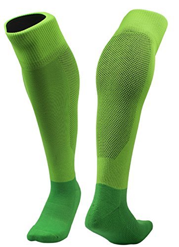 Lovely Annie Boy's 1 Pair Knee High Sports Socks for Baseball/Soccer/Lacrosse 005 M(Green)