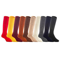 Lovely Annie Unisex Children 3 Pairs Knee Length Wool Socks Size 2-4Y(Random Girl Color)