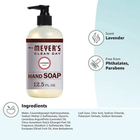 Mrs. Meyers Clean Day Liquid Hand Soap, Lavender Scent, (12.5 Ounce, Pack of 4)