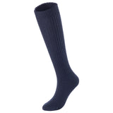 Lovely Annie Big Girl's & Women's 3 Pairs Exceptional Non Slip, Cozy and Cool Knee High Wool Socks ABGFS05 Size 6-9 (Blue, Grey, Navy)