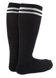 Lovely Annie 1 Pair Fantastic Men's Knee High Sports Socks. Cozy, Comfortable, Durable and Health Supporting XL002 Size L Black