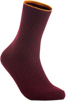 The Most Gorgeous 1 Pair Women's Wool Crew Socks Soft, Strong, Super Comfortable With Unique Designs Size 6-9(Wine)