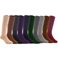 Lovely Annie 2 Pairs Thick & Warm Children's Wool Socks for Kids Perfect as Winter Snow Sock and All Seasons Size 6M-2Y Boy Random Color